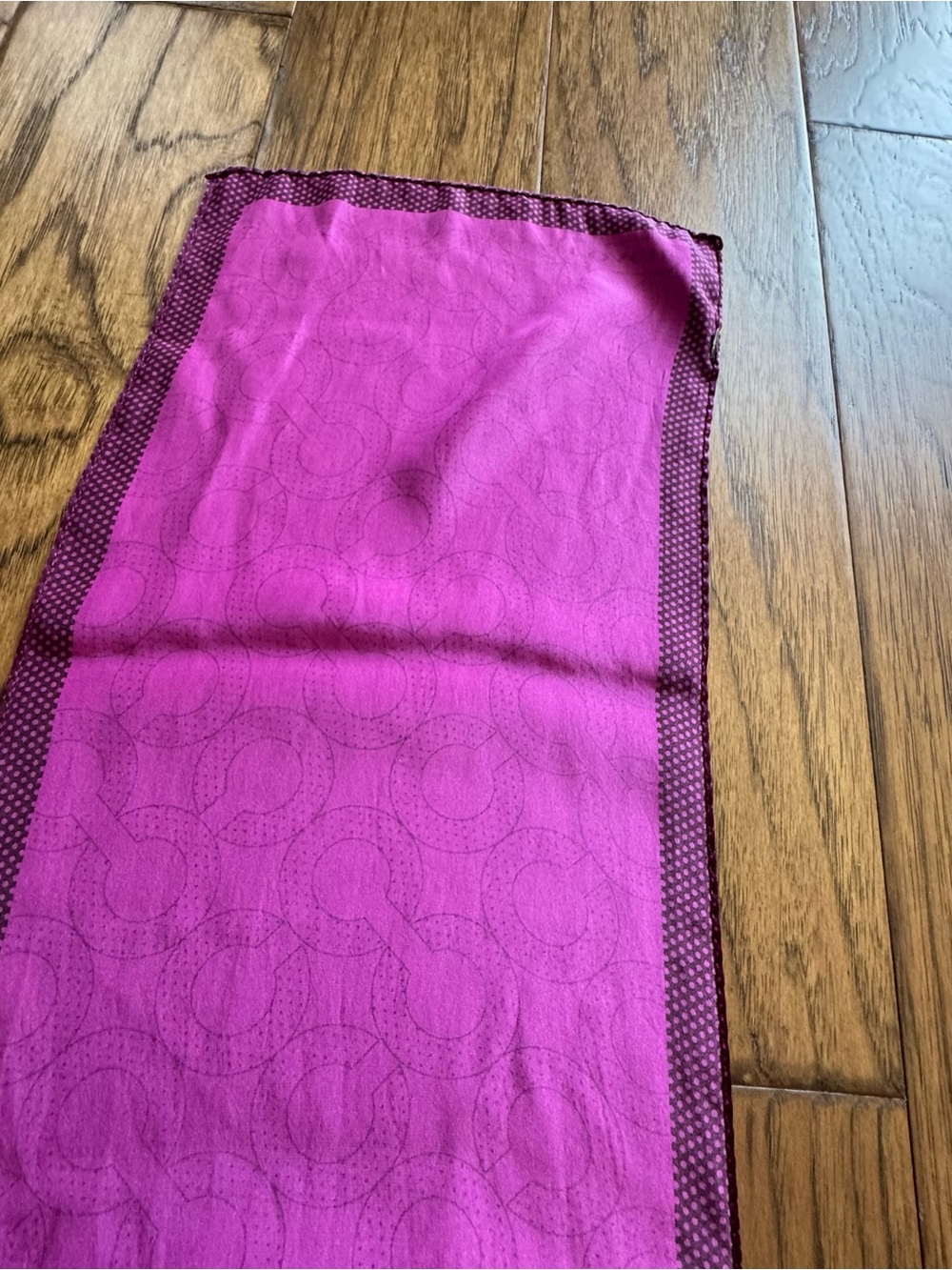 Coach Patterned Scarf - Picture 4 of 6